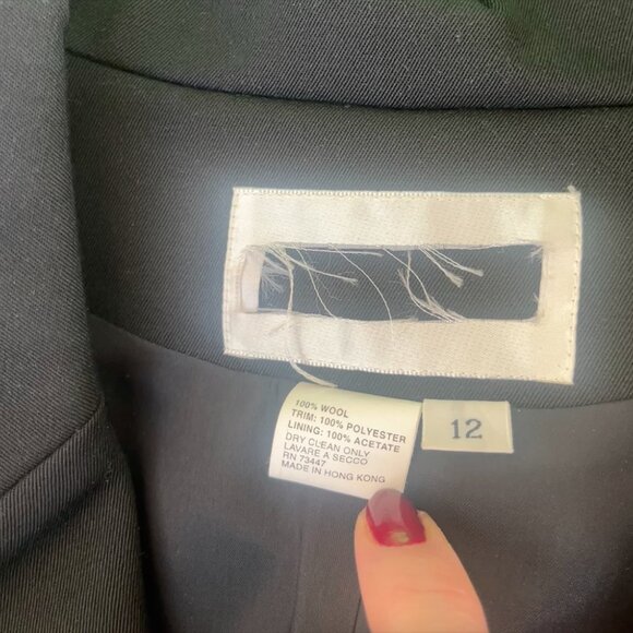 NWOT, Vintage Lulu Bravo Blazer, Iridescent Beaded Sleeves, Sz 12  - Picture 10 of 16